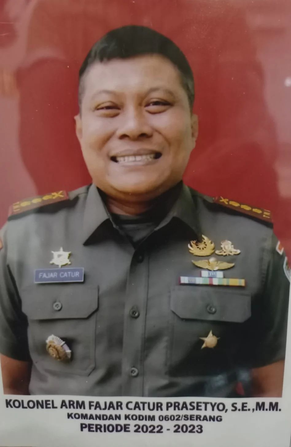Kolonel Arm. Fajar Catur Prasetyo, S.E.