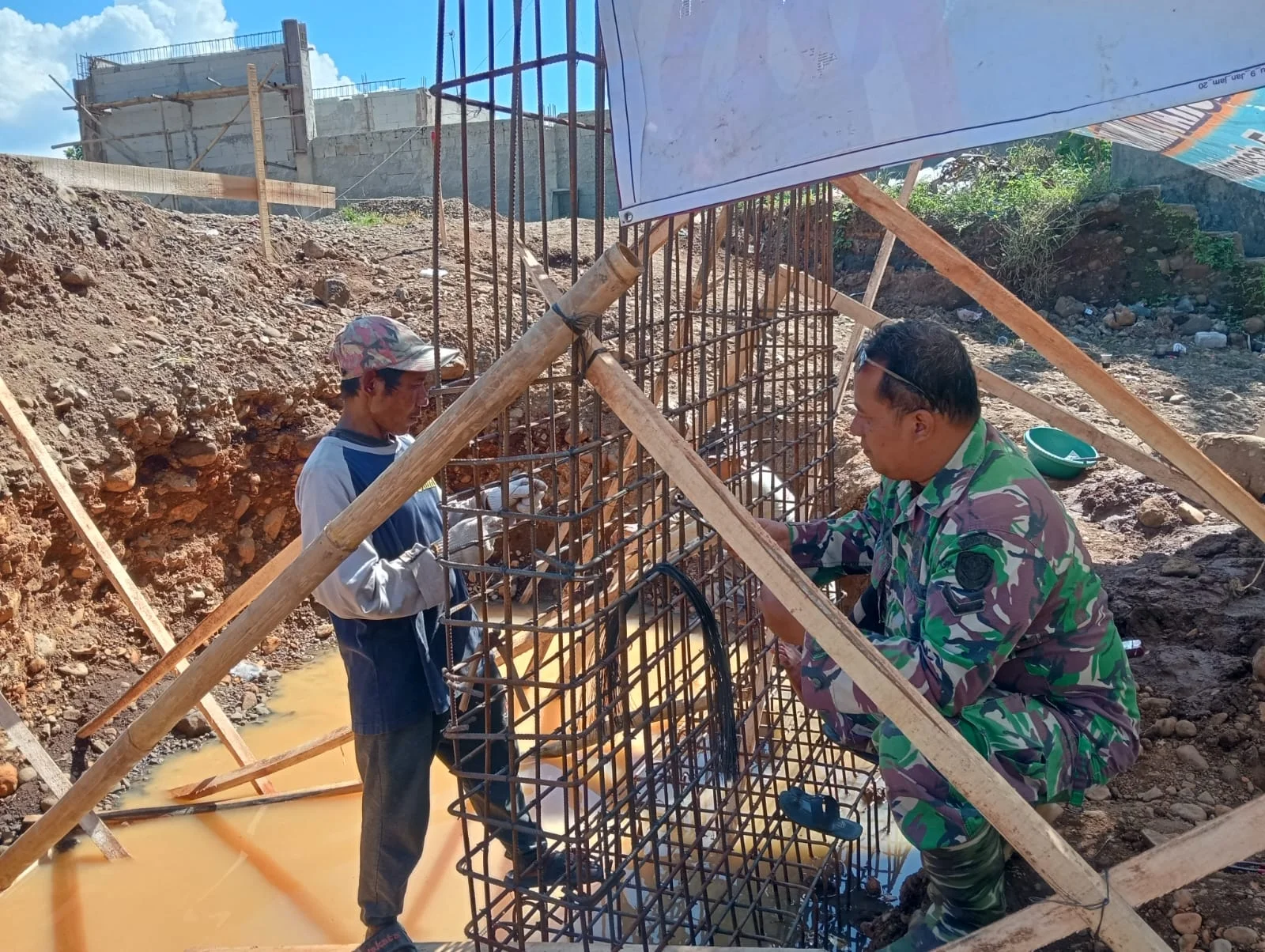 4 Jembatan Perintis  Garuda Kodim 0602/Serang Mulai di Bangun, Salah Satunya di Padarincang