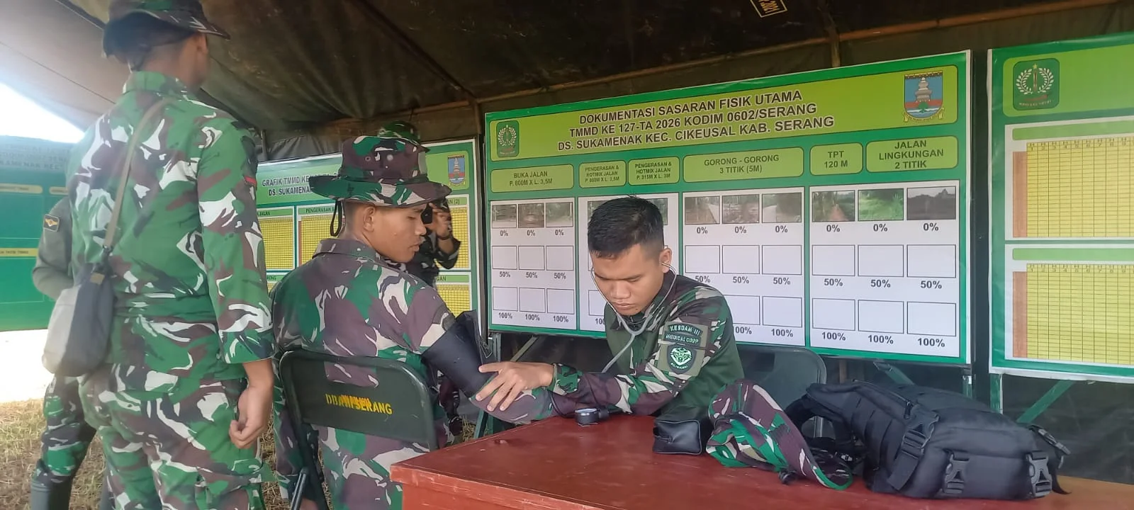 Di Balik Pengabdian TMMD Ke-127, Ada Kepedulian untuk Kesehatan Prajurit