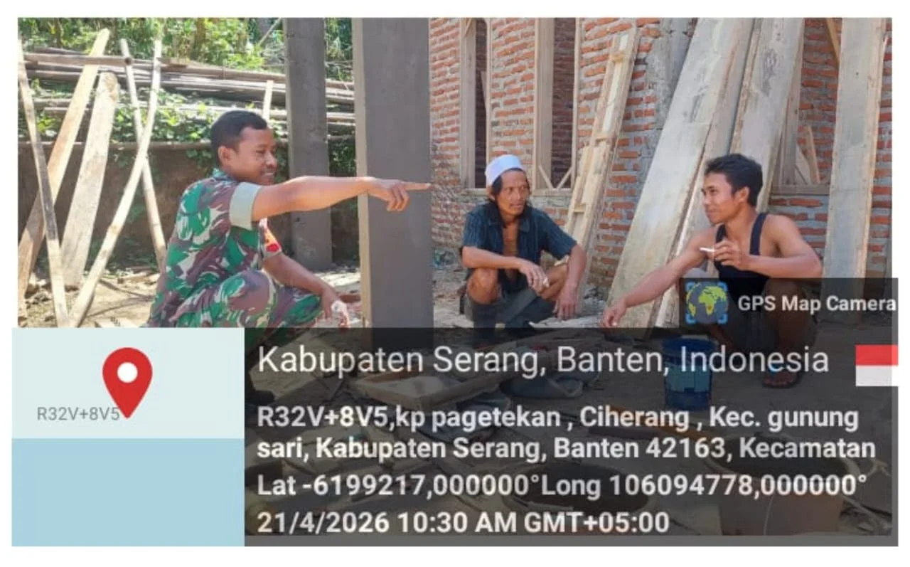 Pererat Silaturahmi, Babinsa Koramil 0602-14/Pabuaran Kodim 0602/Serang Pantau Kondisi Wilayah Lewat Komsos