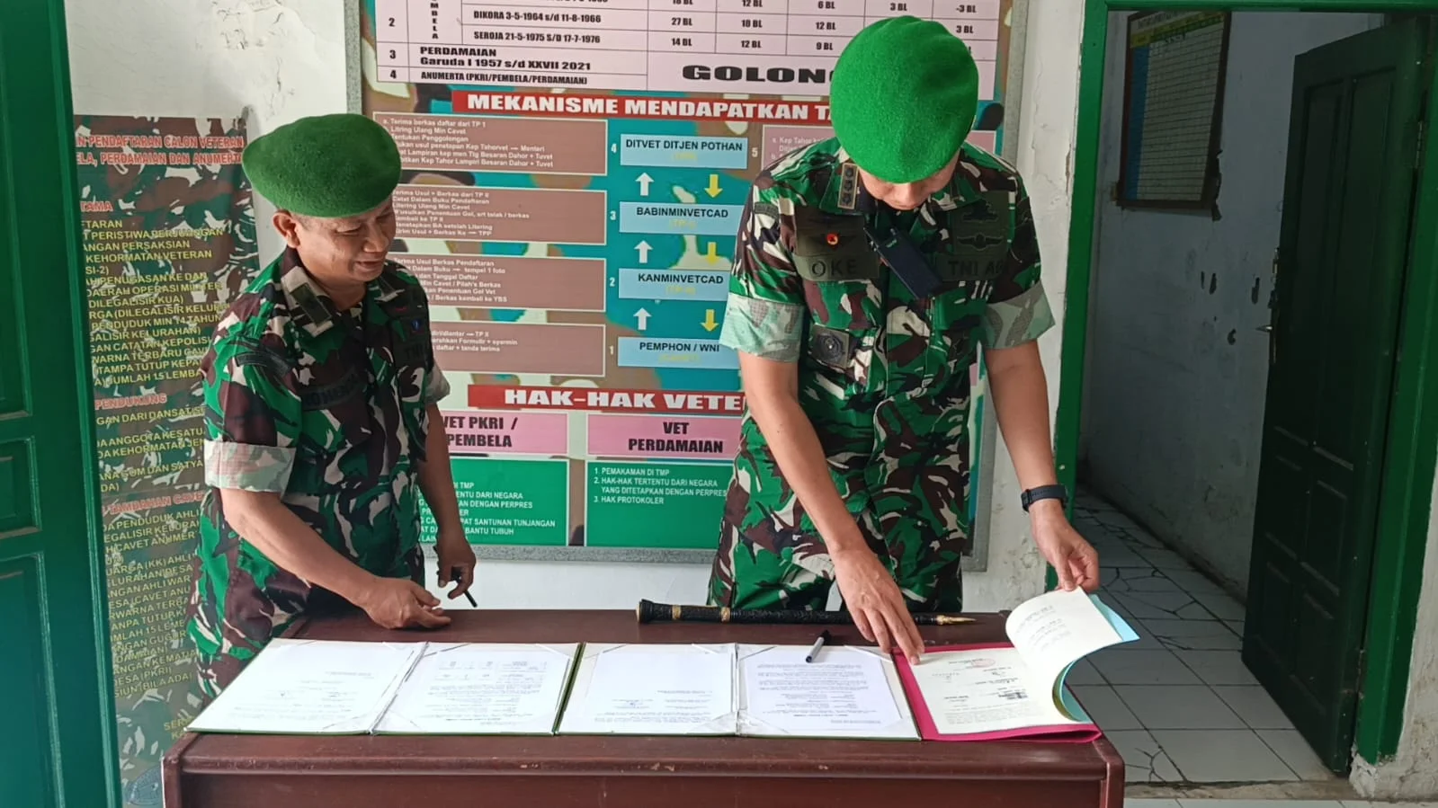 Dandim 0602/Serang Kolonel Arm Oke Kistiyanto Resmi Terima Penyerahan  Bagunan Eks Kantor Minvetcad III/19 Serang