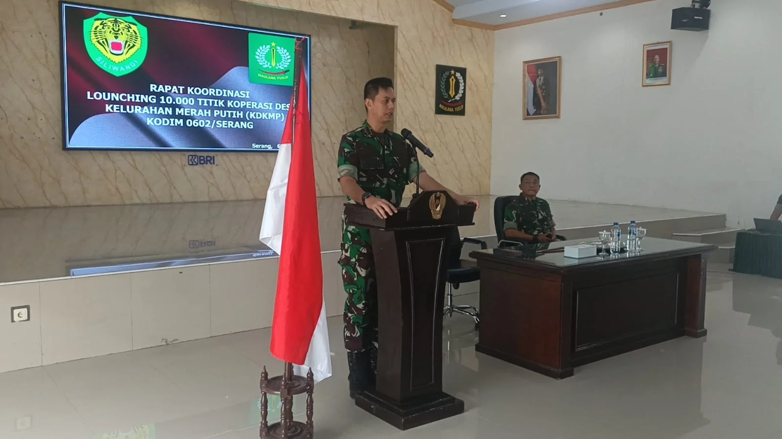 Kodim 0602/Serang Gelar Rapat Koordinasi Launching Program KDKMP 1.000 Titik oleh Presiden