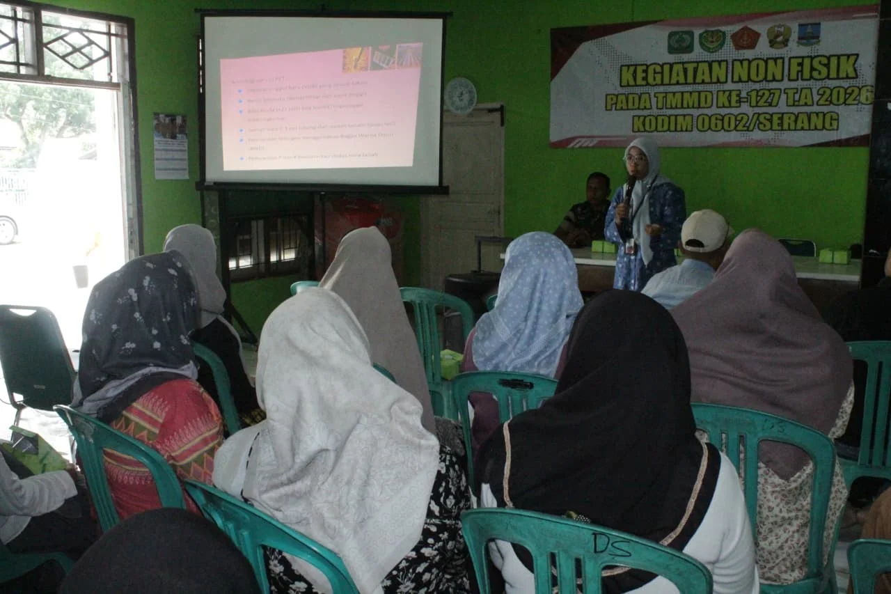 Lewat Penyuluhan Pertanian, Satgas TMMD Ke-127 Kodim 0602/Serang Tumbuhkan Harapan Baru Petani Sukamenak